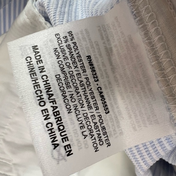 Nike Golf Dri-Fit Tour Performance Mens Striped Shorts Blue 38 Flat Front 565 - Picture 3 of 3